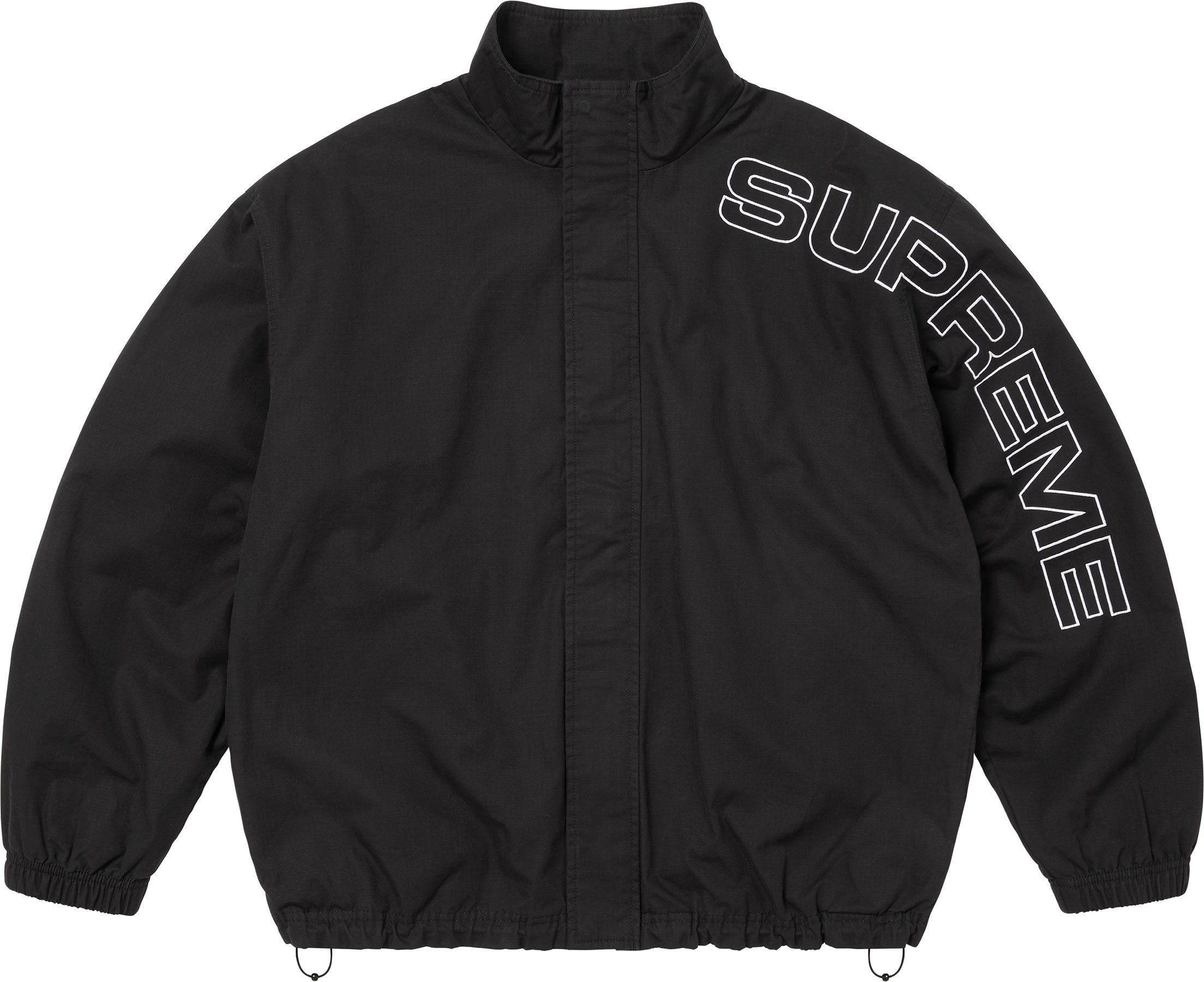 Spellout Embroidered Ripstop Track Jacket view 13